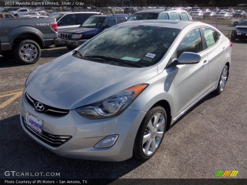 Silver / Gray 2013 Hyundai Elantra Limited