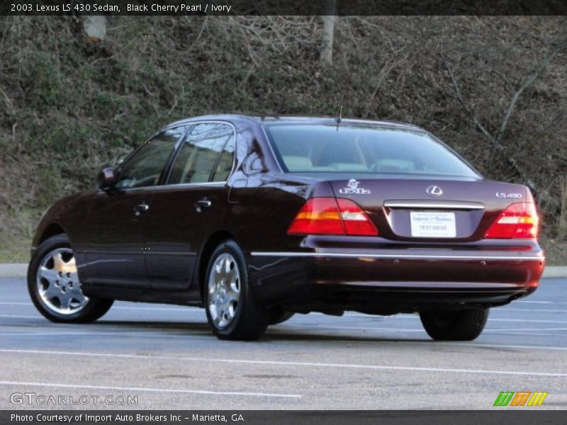 Black Cherry Pearl / Ivory 2003 Lexus LS 430 Sedan