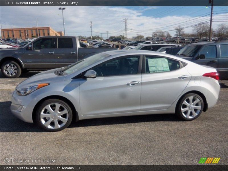 Silver / Gray 2013 Hyundai Elantra Limited