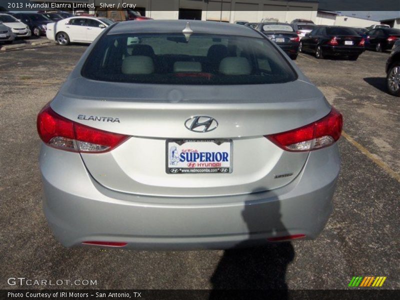 Silver / Gray 2013 Hyundai Elantra Limited