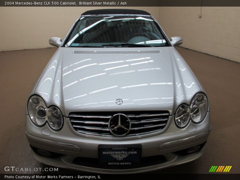 Brilliant Silver Metallic / Ash 2004 Mercedes-Benz CLK 500 Cabriolet