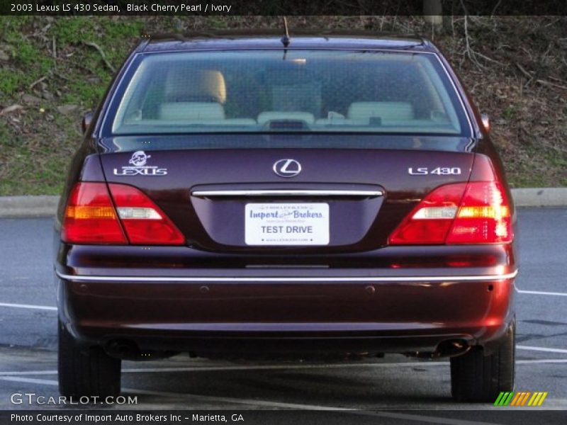 Black Cherry Pearl / Ivory 2003 Lexus LS 430 Sedan