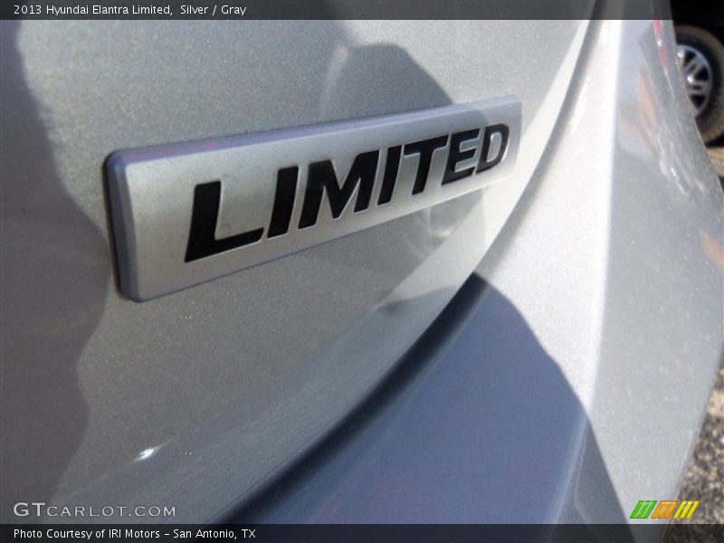 Silver / Gray 2013 Hyundai Elantra Limited