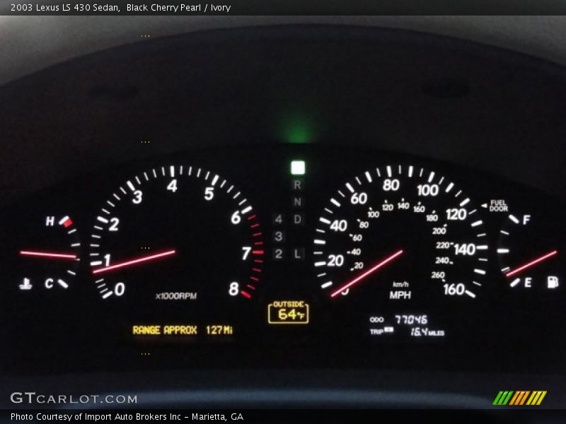 Black Cherry Pearl / Ivory 2003 Lexus LS 430 Sedan