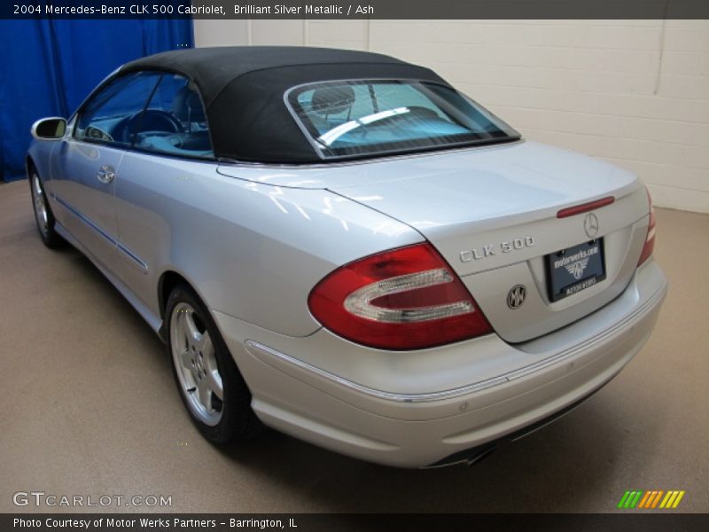 Brilliant Silver Metallic / Ash 2004 Mercedes-Benz CLK 500 Cabriolet