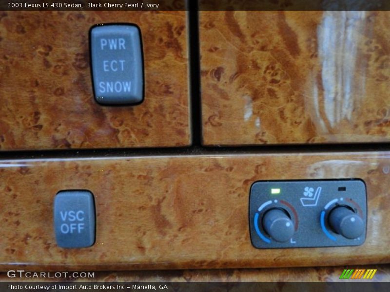 Black Cherry Pearl / Ivory 2003 Lexus LS 430 Sedan