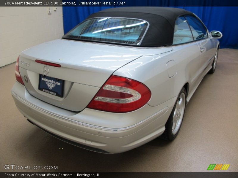 Brilliant Silver Metallic / Ash 2004 Mercedes-Benz CLK 500 Cabriolet