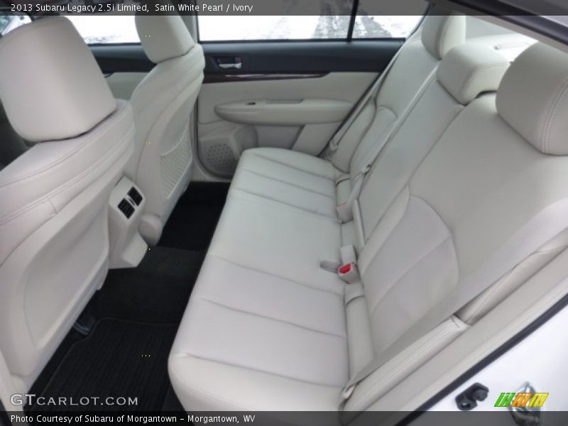 Rear Seat of 2013 Legacy 2.5i Limited