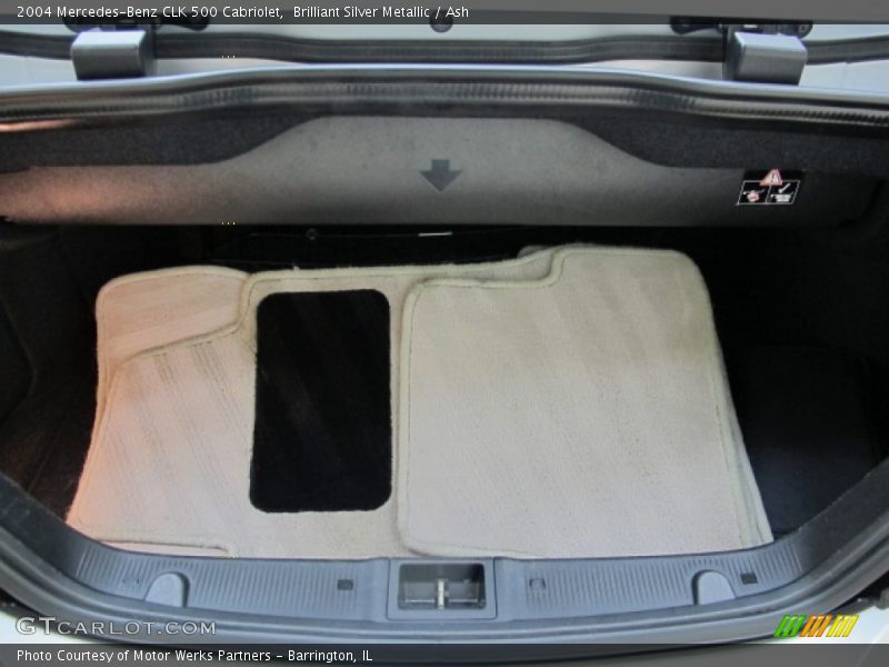 Brilliant Silver Metallic / Ash 2004 Mercedes-Benz CLK 500 Cabriolet