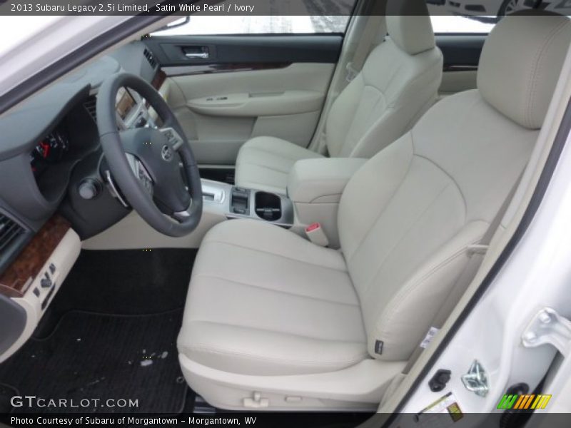 Front Seat of 2013 Legacy 2.5i Limited