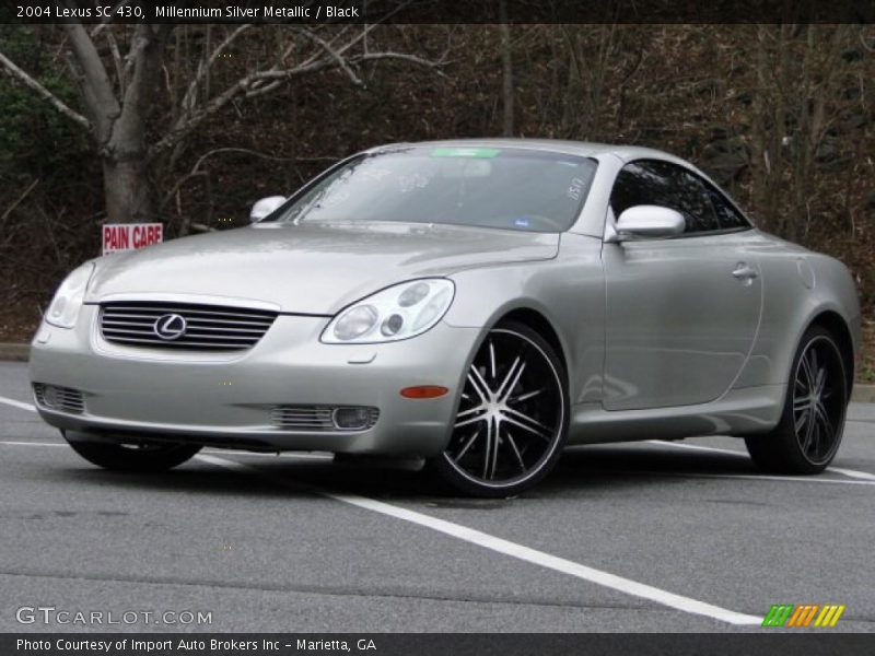 Millennium Silver Metallic / Black 2004 Lexus SC 430