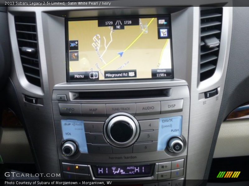 Navigation of 2013 Legacy 2.5i Limited