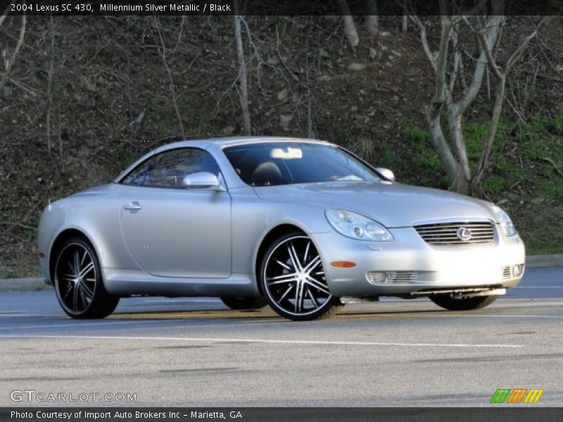 Millennium Silver Metallic / Black 2004 Lexus SC 430