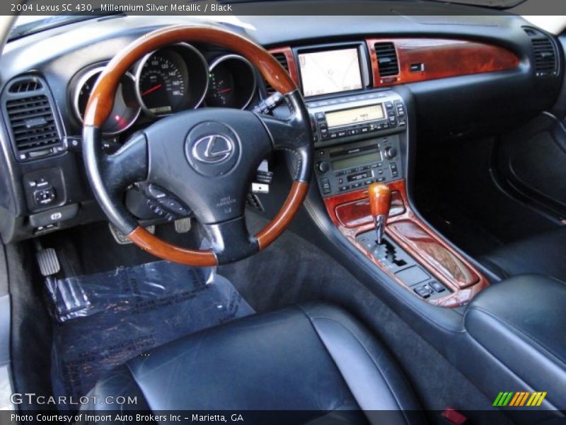 Millennium Silver Metallic / Black 2004 Lexus SC 430
