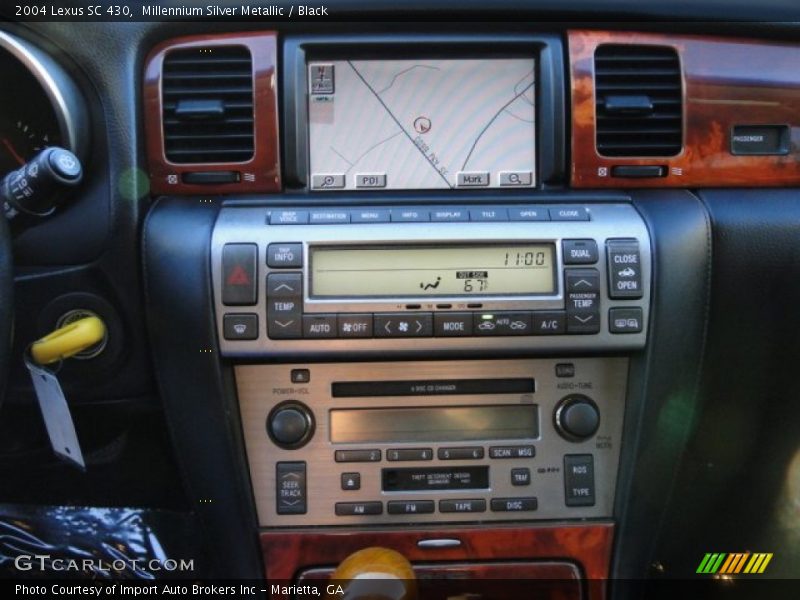 Millennium Silver Metallic / Black 2004 Lexus SC 430