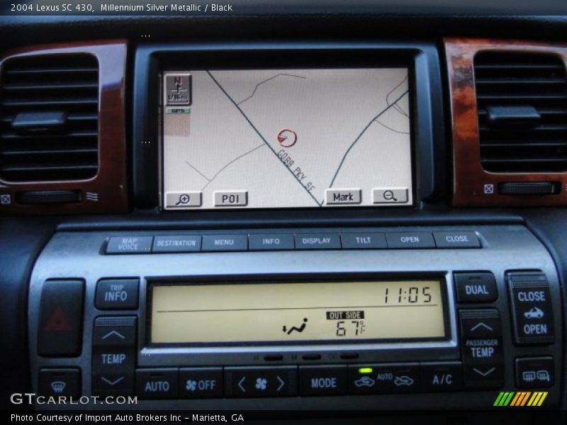 Millennium Silver Metallic / Black 2004 Lexus SC 430