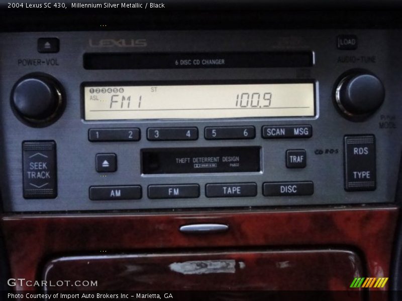 Millennium Silver Metallic / Black 2004 Lexus SC 430