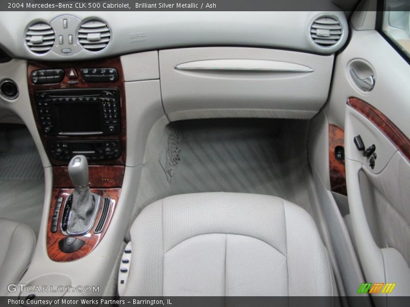 Brilliant Silver Metallic / Ash 2004 Mercedes-Benz CLK 500 Cabriolet