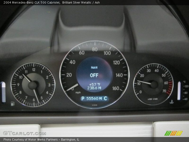  2004 CLK 500 Cabriolet 500 Cabriolet Gauges