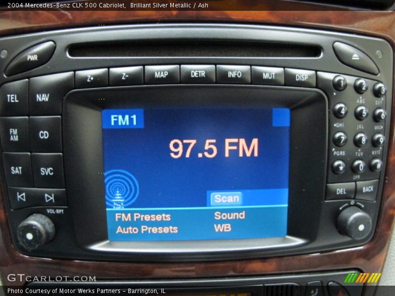 Audio System of 2004 CLK 500 Cabriolet