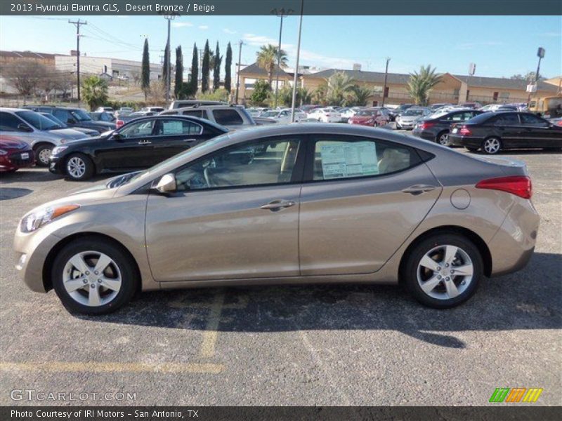 Desert Bronze / Beige 2013 Hyundai Elantra GLS
