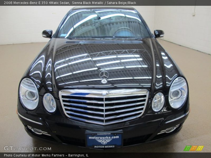 Sienna Black Metallic / Sahara Beige/Black 2008 Mercedes-Benz E 350 4Matic Sedan