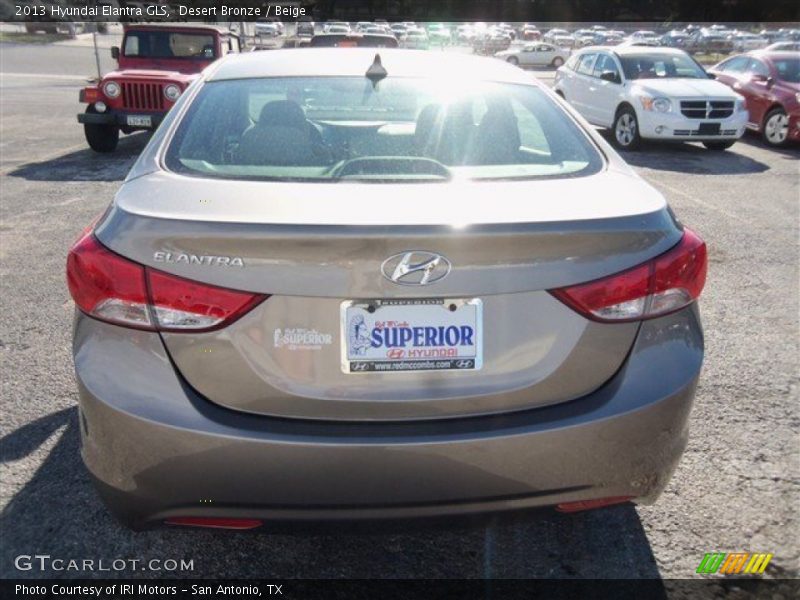 Desert Bronze / Beige 2013 Hyundai Elantra GLS