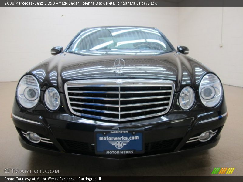 Sienna Black Metallic / Sahara Beige/Black 2008 Mercedes-Benz E 350 4Matic Sedan