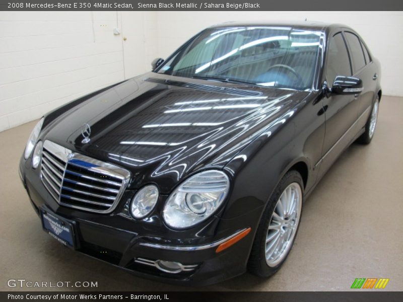 Sienna Black Metallic / Sahara Beige/Black 2008 Mercedes-Benz E 350 4Matic Sedan