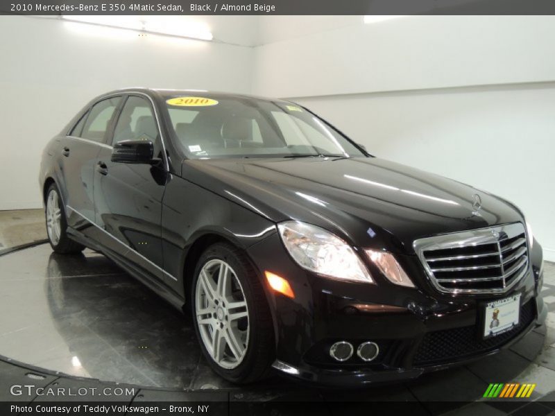 Black / Almond Beige 2010 Mercedes-Benz E 350 4Matic Sedan