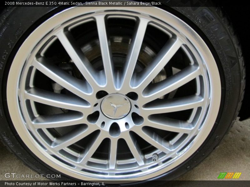 Sienna Black Metallic / Sahara Beige/Black 2008 Mercedes-Benz E 350 4Matic Sedan