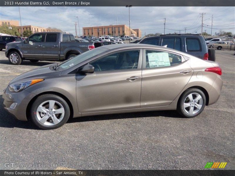 Desert Bronze / Beige 2013 Hyundai Elantra GLS