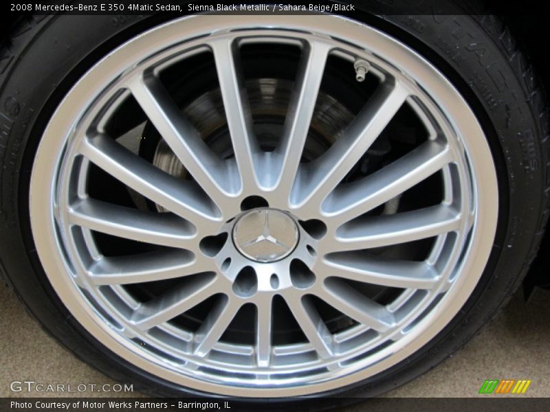 Sienna Black Metallic / Sahara Beige/Black 2008 Mercedes-Benz E 350 4Matic Sedan