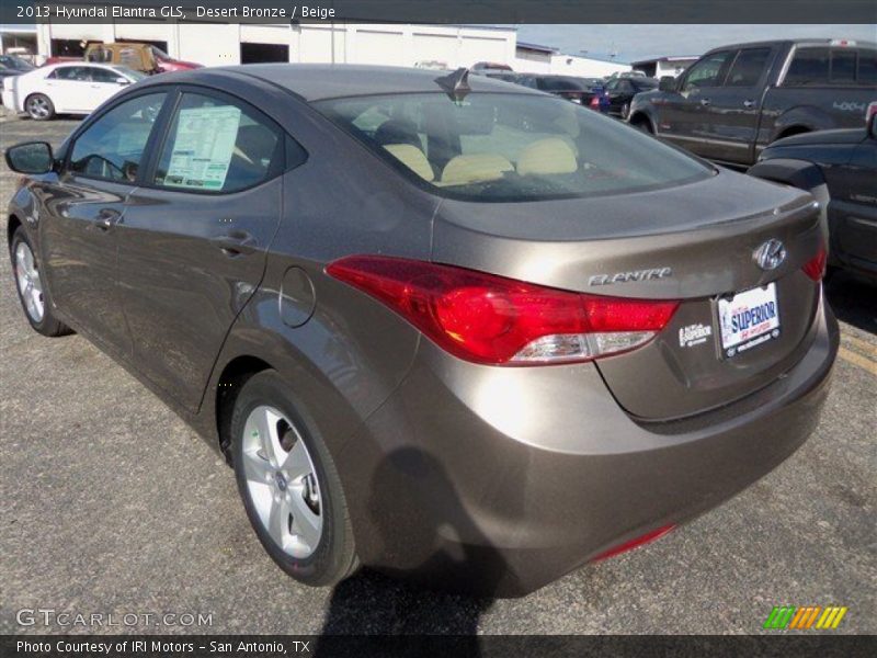 Desert Bronze / Beige 2013 Hyundai Elantra GLS