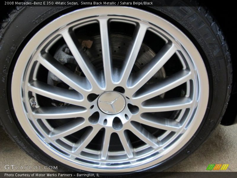Sienna Black Metallic / Sahara Beige/Black 2008 Mercedes-Benz E 350 4Matic Sedan