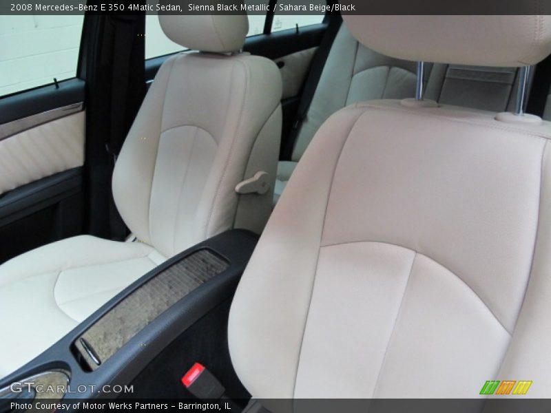 Sienna Black Metallic / Sahara Beige/Black 2008 Mercedes-Benz E 350 4Matic Sedan