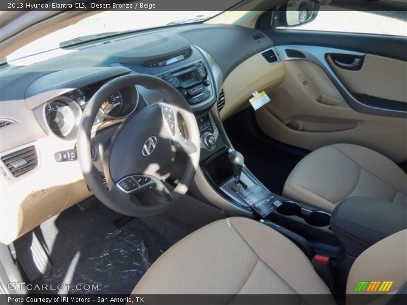 Desert Bronze / Beige 2013 Hyundai Elantra GLS