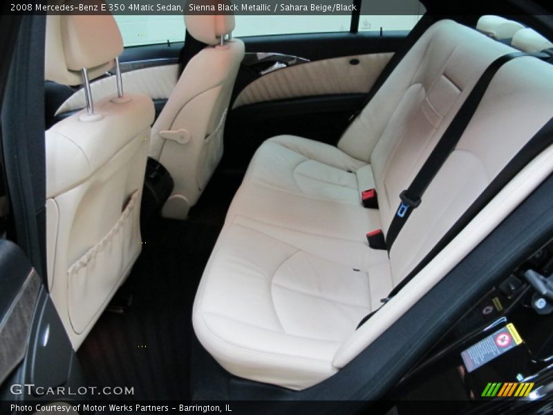 Sienna Black Metallic / Sahara Beige/Black 2008 Mercedes-Benz E 350 4Matic Sedan