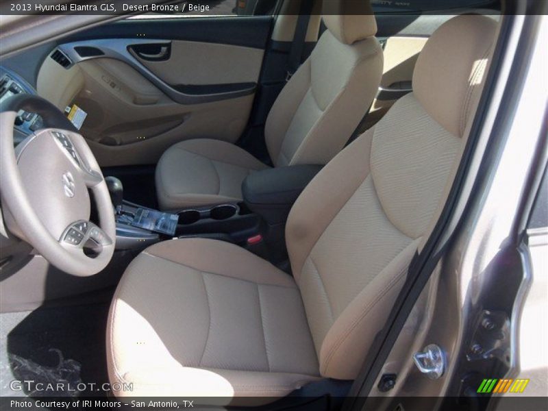 Desert Bronze / Beige 2013 Hyundai Elantra GLS