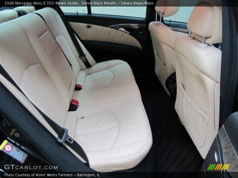Sienna Black Metallic / Sahara Beige/Black 2008 Mercedes-Benz E 350 4Matic Sedan