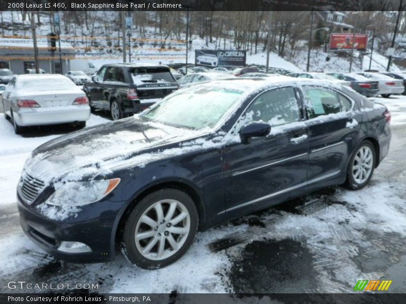 Black Sapphire Blue Pearl / Cashmere 2008 Lexus LS 460