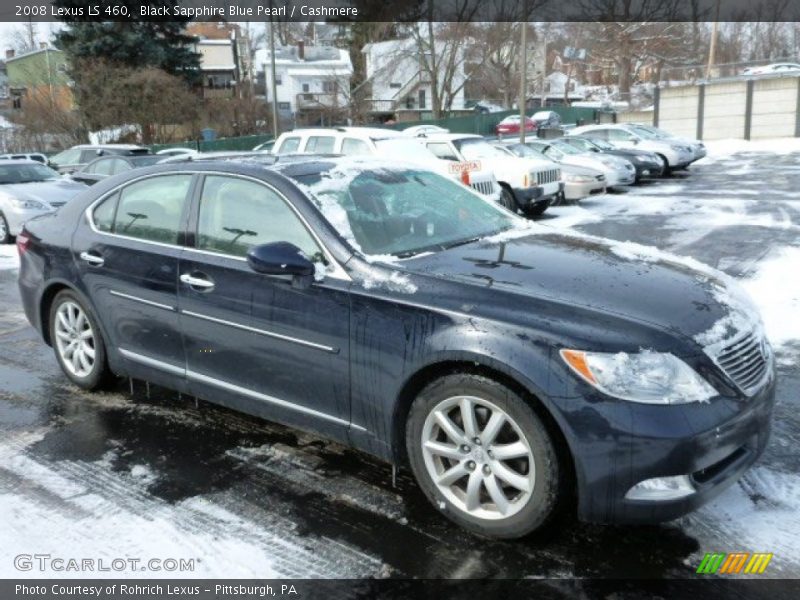 Black Sapphire Blue Pearl / Cashmere 2008 Lexus LS 460