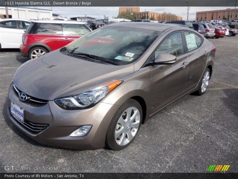 Desert Bronze / Beige 2013 Hyundai Elantra GLS