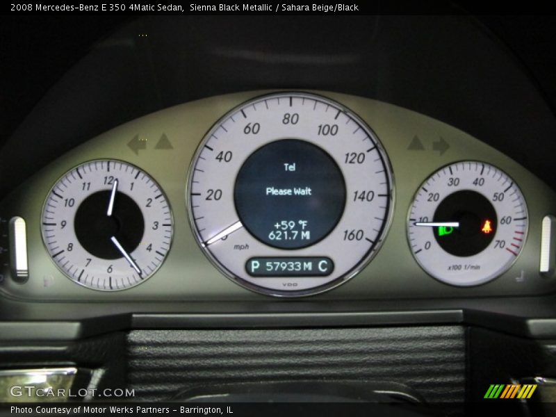 Sienna Black Metallic / Sahara Beige/Black 2008 Mercedes-Benz E 350 4Matic Sedan