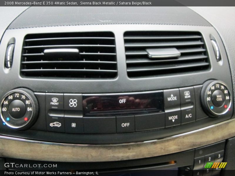Sienna Black Metallic / Sahara Beige/Black 2008 Mercedes-Benz E 350 4Matic Sedan
