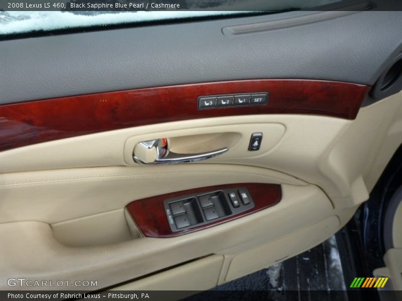 Black Sapphire Blue Pearl / Cashmere 2008 Lexus LS 460