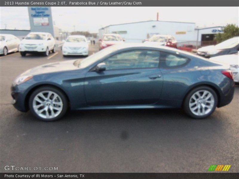 Parabolica Blue / Gray Leather/Gray Cloth 2013 Hyundai Genesis Coupe 2.0T