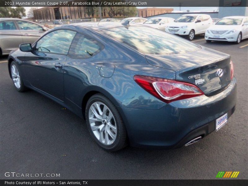 Parabolica Blue / Gray Leather/Gray Cloth 2013 Hyundai Genesis Coupe 2.0T