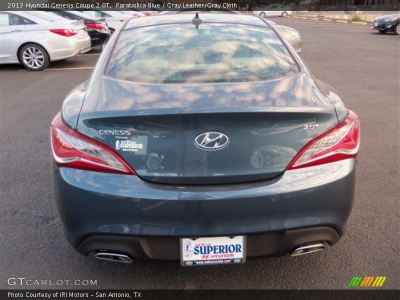 Parabolica Blue / Gray Leather/Gray Cloth 2013 Hyundai Genesis Coupe 2.0T