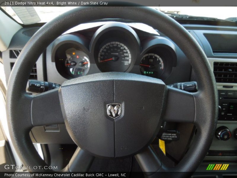 Bright White / Dark Slate Gray 2011 Dodge Nitro Heat 4x4